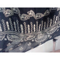 Black Fashion Embroidered Chiffon Sleeveless Sexy Ladies Top